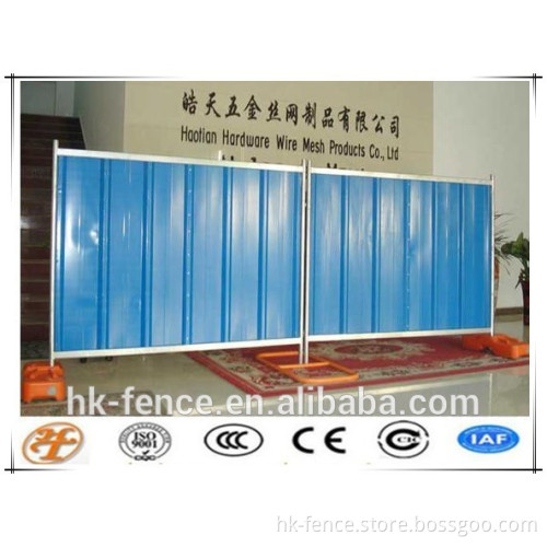 Colorful Temporary Steel Hoarding Used For Construction Sites